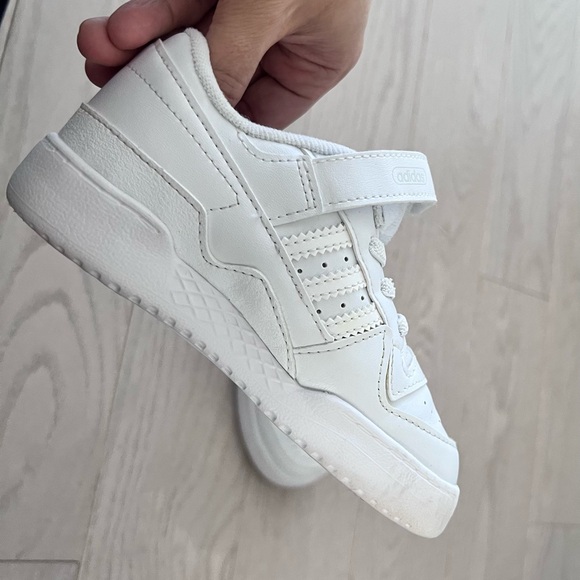Adidas Kids Ortholite White Velcro Sneakers Shoes US Size 9K - Picture 11 of 16